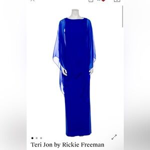 Vintage Royal Blue Maxi Dress
